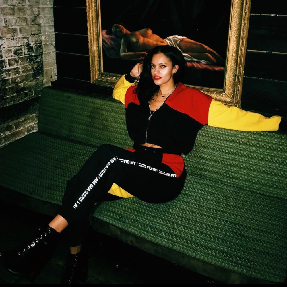 I AM GIA track pants